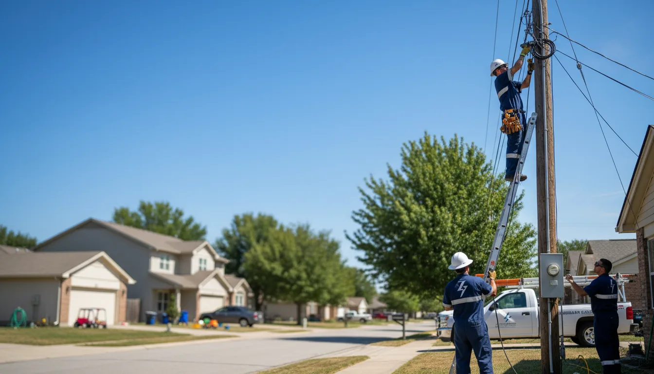 Residential electrician providing installation services in Lennox, SD